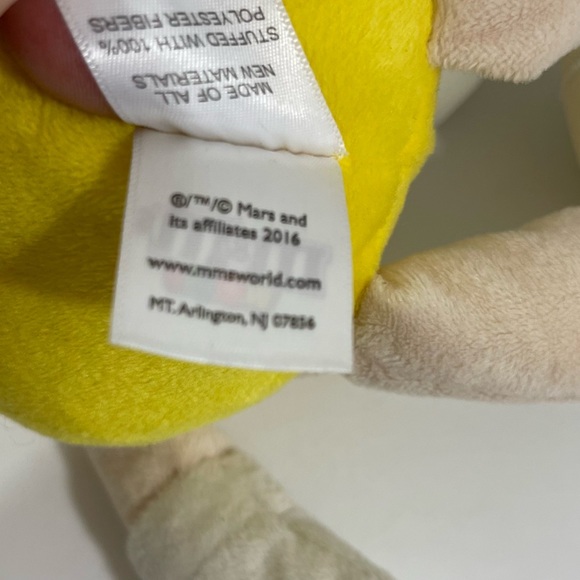 M&M Yellow Plush Stuffed Toy 2016 9.5” - Picture 6 of 9